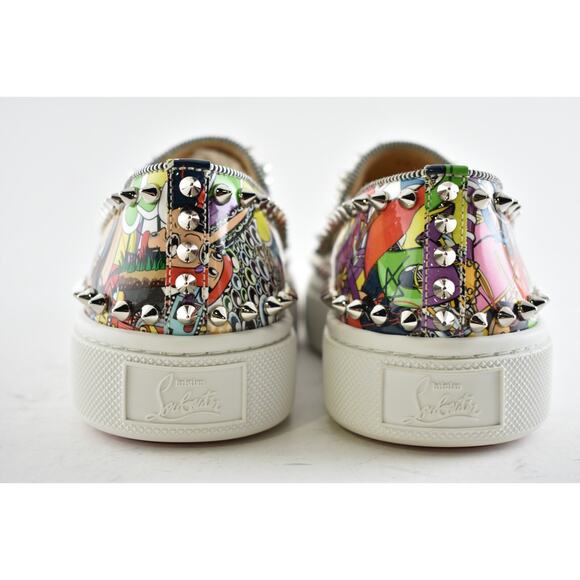Christian Louboutin Super Pik Boat Flat Patent Loubi Low Top Slip On Sneaker 36 - Picture 11 of 12